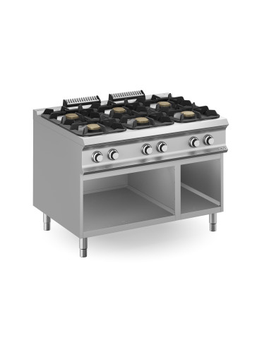 Fourneaux-6 feux-gaz-sur-baie-ouverte