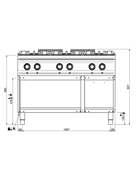 Dimensions-fourneaux-6-feux-sur-placard