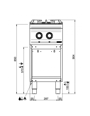 Dimensions-fourneaux-2-feux-gaz-sur-baie-ouverte