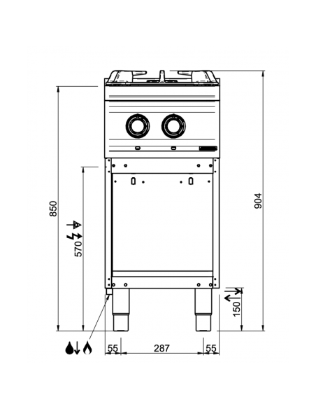 Dimensions-fourneaux-2-feux-gaz-sur-baie-ouverte