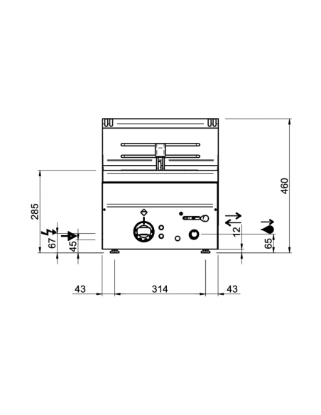 Dimensions-friteuse-électrique-10-litres-à-poser-MBM