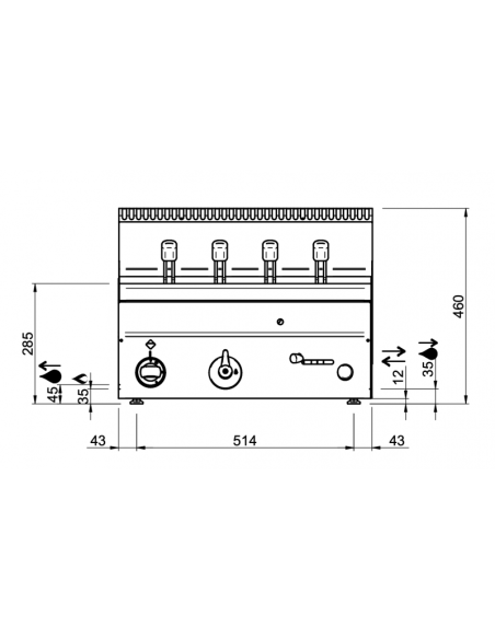 Dimensions-cuiseur-à-pâtes-électrique-à-poser-MBM