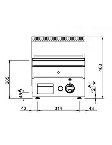 Dimensions-plancha-gaz-à-poser-MBM