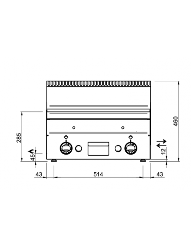 Dimensions-grillade-gaz-à-poser-MBM