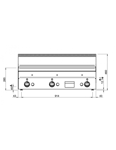 Dimensions-plancha-gaz-à-poser-MBM