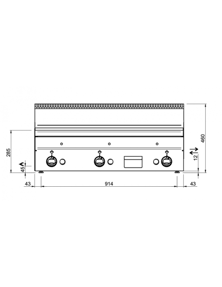 Dimensions-plancha-gaz-à-poser-MBM