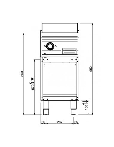 Dimensions-plancha-électrique-MBM-sur-placard
