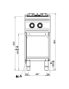 Dimensions-fourneau-gaz-MBM-2-feux-sur-placard-ouvert