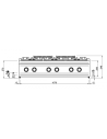 Dimensions fourneaux 6 feux gaz dessus seul MBM