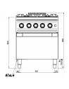 Dimensions-fourneau-gaz-4-feux-sur-four-électrique-MBM