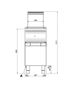 Dimensions-friteuse-gaz-18-Litres-sur-placard-MBM