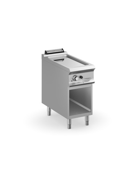 Plancha-gaz-lisse-chrome-MBM-gamme-900