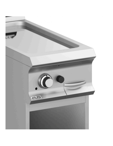 Plancha-gaz-lisse-chrome-MBM-gamme-900
