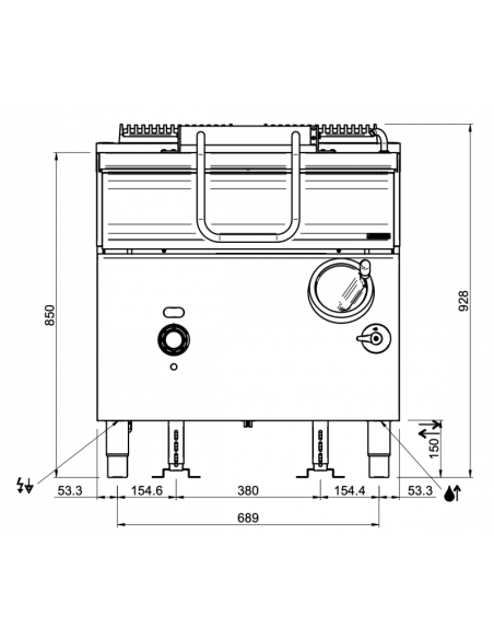 Dimensions-sauteuse-électrique-sur-coffre-80-litres-MBM