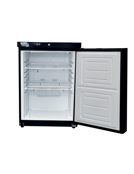 Armoire positive noire 1 porte pleine