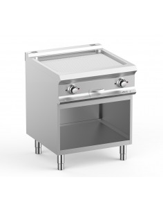 Grillade rainurée chrome électrique MBM sur placard ouvert