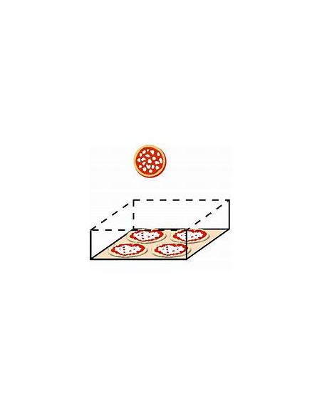 1 niveau de 4 pizzas