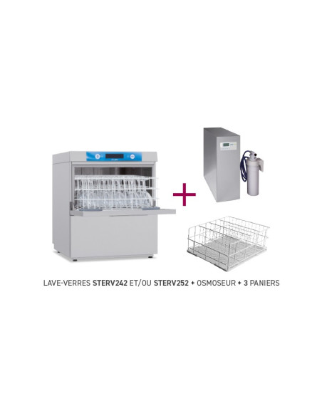 Lave-verres-Elettrobar RIVER252-osmoseur-paniers