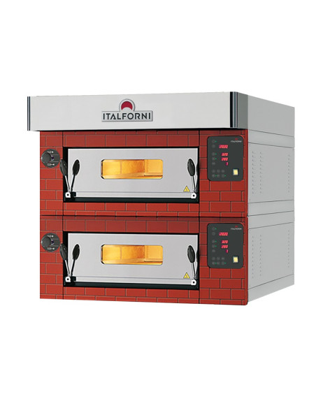 Four-à-pizzas-2x6 pizzas-électrique-ITALFORNI-B208D