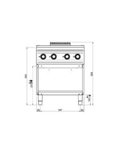 4 plaques vitrocéramique MBM sur placard 2