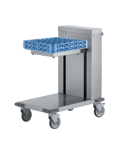 Chariot à verres à niveau constant Tournus Equipement