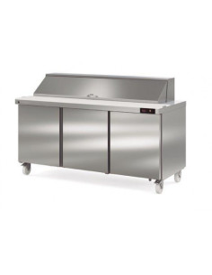 Saladette réfrigérée haut rendement 27 bacs GN1/6