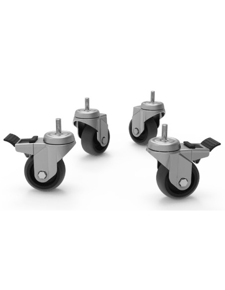 Kit 4 roues pour support UNOX