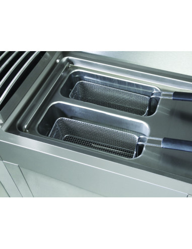 Friteuse gaz 2x8 Litres sur placard