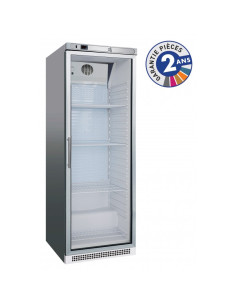 Armoire positive 1 porte vitrée 350 litres
