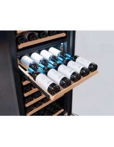 Cave à vin 1 porte vitrée 2 zones de températures 2