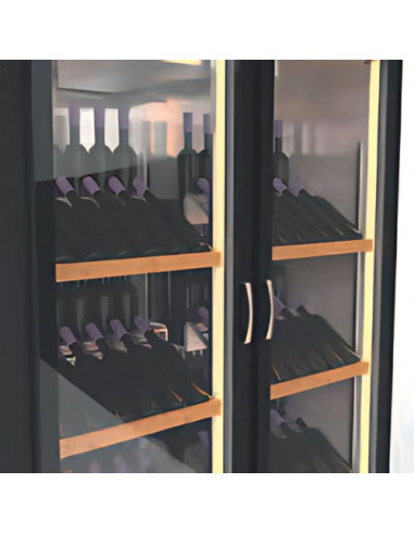 Cave à vin 1 porte vitrée 2 zones de températures