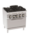 Fourneau gaz 4 feux sur four gaz