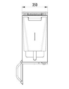 Friteuse gaz 14 litres sur coffre 2