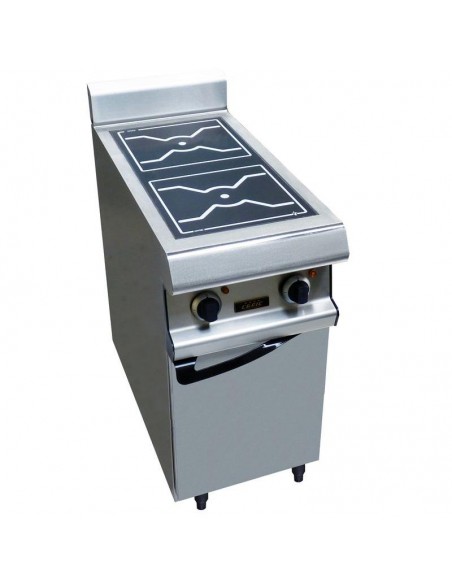 Fourneau électrique CAPIC 2 feux à induction sur placard