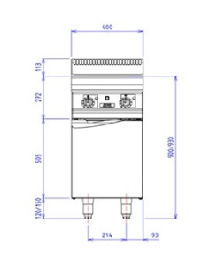 Fourneau électrique CAPIC 2 feux à induction sur placard 2