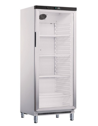 Armoire positive 1 porte vitrée 570 litres