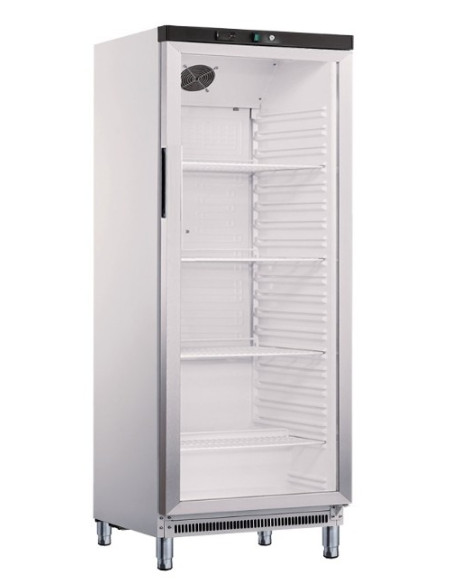 Armoire positive 1 porte vitrée 570 litres