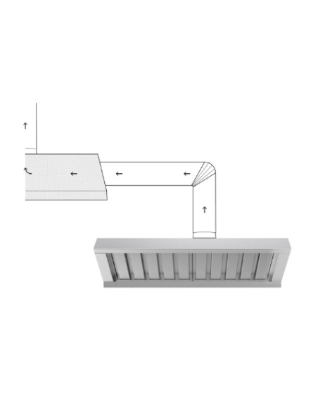 Hotte Unox raccordement intérieur