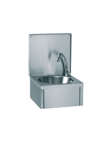Lave-mains inox commande au genou