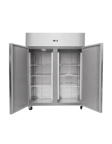 Armoire positive inox 2 portes GN2/1