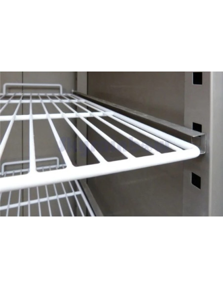 Armoire positive inox 2 portes grilles GN2/1
