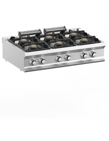 Fourneau 6 feux gaz dessus seul MBM