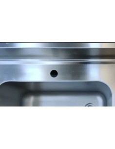 Plonge inox 1 bac égouttoir droit et étagère basse 2