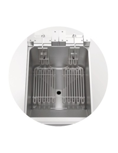 Friteuse 15-18 litres sur coffre résistances
