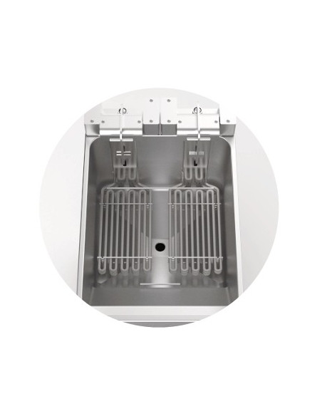 Friteuse 15-18 litres sur coffre résistances