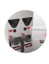 Friteuse Valentine 2x7-8 litres sur coffre bacs de filtration