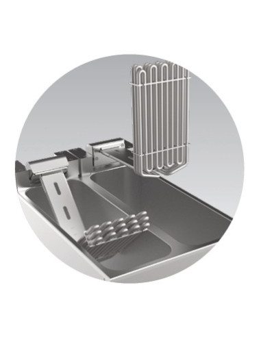 Résistances relevables sur les friteuses Valentine 2x7-8 litres sur coffre