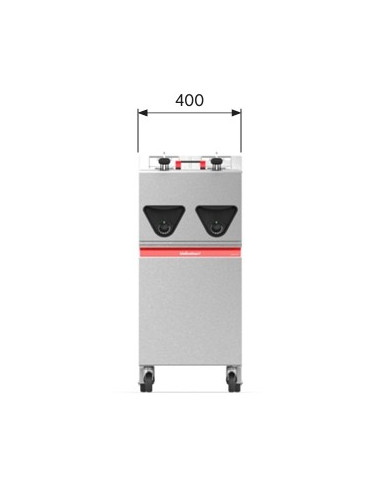 Friteuse Valentine 2x7-8 litres sur coffre dimensions