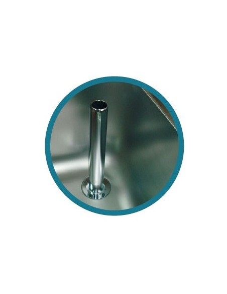 Plonge inox deux bacs avec égouttoir gauche