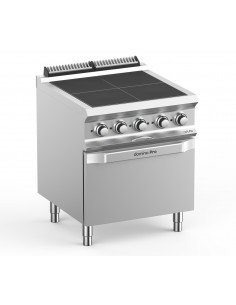 4 zones de chauffe sur four